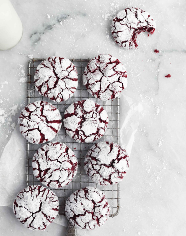 Best Red Velvet Crinkle Cookies